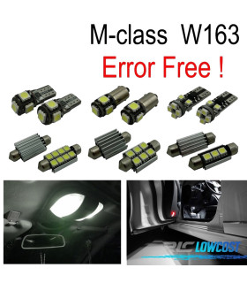 KIT COMPLETO DE 15 LAMPADAS LED INTERIOR PARA MERCEDES CLASE M W163 ML320 ML350 ML430 ML500 ML55 AMG 98-05