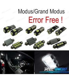 KIT COMPLETO 12 LAMPADAS LED INTERIOR PARA RENAULT MODUS GRAND MODUS 04-13