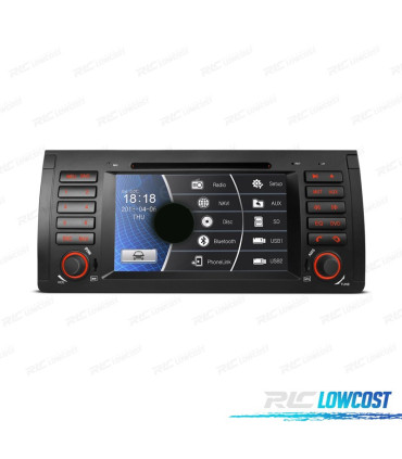 AUTO RADIO 2DIN 7" BMW X5 E53 99-06 SERIE 5 E39 95-03 USB GPS TACTIL HD