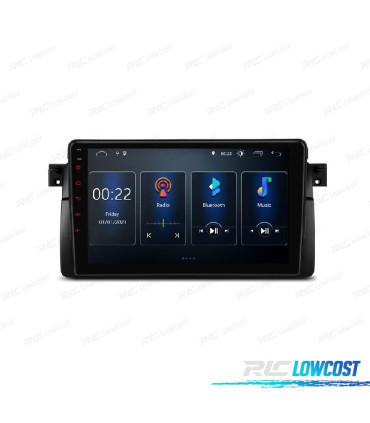 AUTO RÁDIO GPS ANDROID 10 PARA BMW E46 MG ZT ROVER 75
