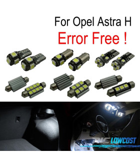 KIT COMPLETO 15 LAMPADAS LED INTERIOR PARA OPEL ASTRA H OPC GTC HATCHBACK 04-09