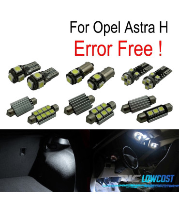 KIT COMPLETO 15 LAMPADAS LED INTERIOR PARA OPEL ASTRA H OPC GTC HATCHBACK 04-09