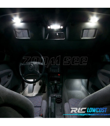 KIT COMPLETO 12 LAMPADAS LED INTERIOR PARA BMW SERIE 3 E36 CONVERTIBLE M3 318I 320I 325I 323I 328I 93-99