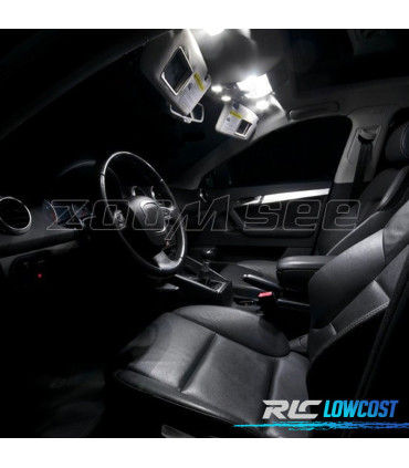 KIT COMPLETO 12 LAMPADAS LED INTERIOR PARA AUDI A3 S3 8 P 06-13
