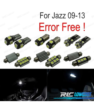 KIT COMPLETO 6 LÂMPADAS LED INTERIOR PARA HONDA JAZZ APTO 09-13
