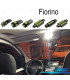 KIT COMPLETO 5 LAMPADAS LED INTERIOR PARA FIAT FIORINO 07-12