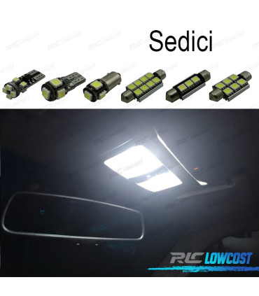 KIT COMPLETO 5 LAMPADAS LED INTERIOR PARA FIAT SEDICI 06-14