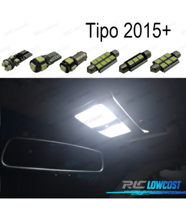 KIT COMPLETO 6 LÂMPADAS LED INTERIOR PARA FIAT TIPO 356 357 15-