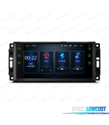 AUTO RÁDIO GPS ANDROID 10 PARA DODGE JEEP CHRYSLER 07-11