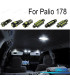 KIT COMPLETO 7 LAMPADAS LED INTERIOR PARA FIAT PALIO 178 02-11