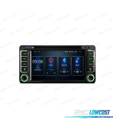 AUTO 2DIN RADIO GPS ANDROID 12 PARA TOYOTA CORROLLA YARIS VIOS RAV4 PARDO HILUX VERSO