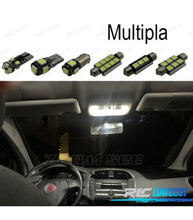 KIT COMPLETO 7 LAMPADAS LED INTERIOR PARA FIAT MULTIPLA 99-10