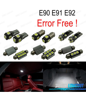 KIT COMPLETO 10 LAMPADAS LED INTERIOR PARA BMW SERIE 3 E90 E91 E92 06-11