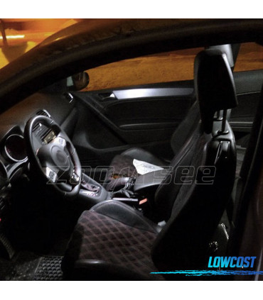 KIT COMPLETO 7 LAMPADAS LED INTERIOR PARA SEAT CORDOBA 6K2 00-02