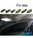 KIT COMPLETO 9 LAMPADAS LED INTERIOR PARA FIAT IDEA 03-12