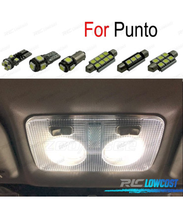 KIT COMPLETO LAMPADAS LED INTERIOR FIAT 188 199 00-17