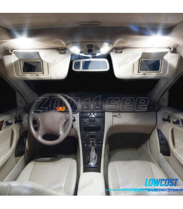 KIT COMPLETO DE 9 LAMPADAS LED INTERIOR PARA MERCEDES CLASE C W202 C220 C230 C280 C43 AMG 93-99