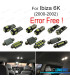 KIT COMPLETO 7 LAMPADAS LED INTERIOR PARA SEAT IBIZA 3 MK III 6 K 00-02