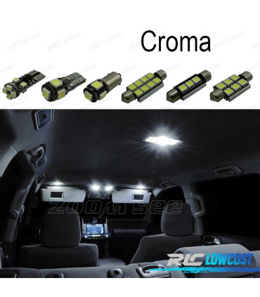 KIT COMPLETO 11 LÂMPADAS LED INTERIOR PARA FIAT CROMA 194 05-11