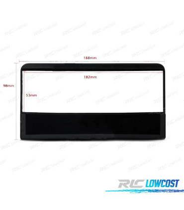 MOLDURA ADAPTADOR PRETO RADIO 1DIN FORD FIESTA FOCUS FUSION GALAXY KUGA C-MAX S-MAX TRANSIT