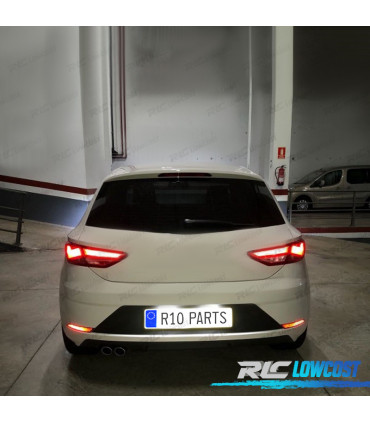 KIT COMPLETO 4 LAMPADAS LED INTERIOR PARA SEAT LEON MK3 5F 5F1 5F5 5F8 SC ST 13-