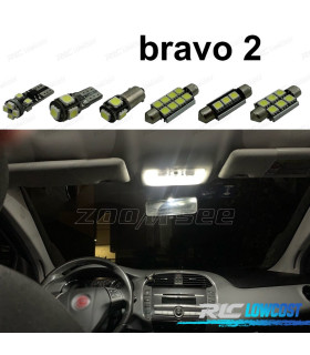 KIT COMPLETO 10 LAMPADAS LED INTERIOR PARA FIAT BRAVO 2 MK2 07-16