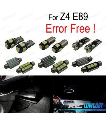 KIT COMPLETO 10 LAMPADAS LED INTERIOR PARA BMW Z4 E89 SDRIVE 18I 20I 23I 28I 30I 35I 35 ES 09-