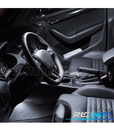 KIT COMPLETO DE 12 LAMPADAS LED INTERIOR PARA SKODA OCTAVIA 2 SALÞãN MK2 MK II SEDAN RS 1Z3 05-12