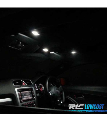 KIT COMPLETO DE 10 LAMPADAS LED INTERIOR PARA VOLKSWAGEN VW SCIROCCO R 3R 09-17