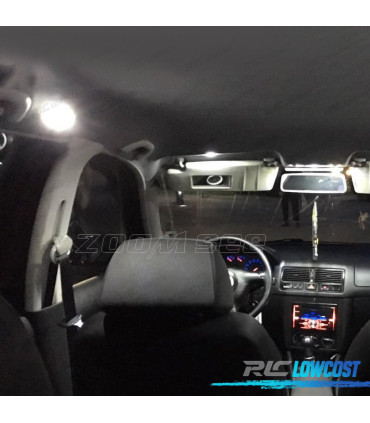 KIT COMPLETO 10 LAMPADAS LED INTERIOR PARA SEAT IBIZA MK4 MK IV 6L 02-08