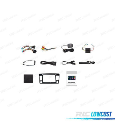 AUTO RÁDIO GPS ANDROID 12 PARA SKODA OCTAVIA YETI 08-14