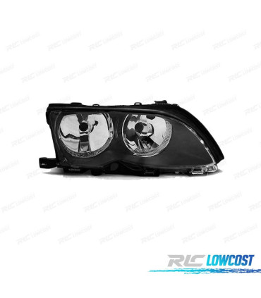 FAROL DIR BMW E46 01-05 FUNDO PRETO