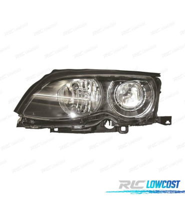 FAROL ESQUERDA XENON BMW E46 4P 01-05 FUNDO ESCURO