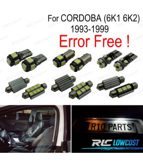 KIT COMPLETO 11 LAMPADAS LED PARA SEAT CORDOBA 6 K 1 6K2 93-99