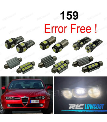 KIT COMPLETO 15 LAMPADAS LED INTERIOR PARA ALFA ROMEO 159 05-11