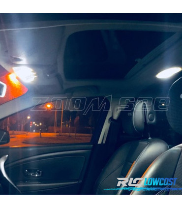 KIT COMPLETO DE 12 LÂMPADAS LED INTERIOR PARA 2009-2016 PARA RENAULT MEGANE III 3 MK3 COUPE