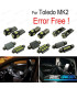 KIT COMPLETO 14 LAMPADAS LED INTERIOR PARA SEAT TOLEDO II MK2 1 M 1M2 99-04