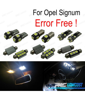 KIT COMPLETO 12 LAMPADAS LED INTERIOR PARA OPEL SIGNUM 03-08