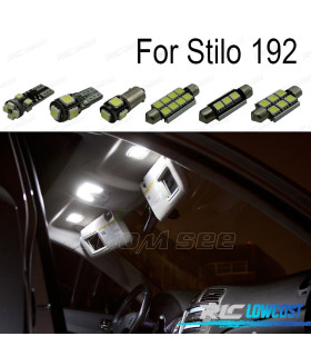 KIT COMPLETO 14 LAMPADAS LED INTERIOR PARA FIAT STILO 192 01-07