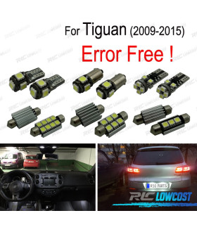 KIT COMPLETO 14 LAMPADAS LED INTERIOR PARA VOLKSWAGEN VW TIGUAN 09-15