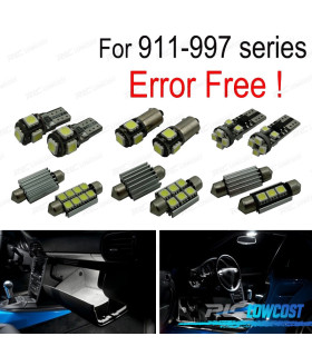 KIT COMPLETO 12 LAMPADAS LED INTERIOR PARA PORSCHE 911 997 CARRERA TURBO TARGA GT 05-11