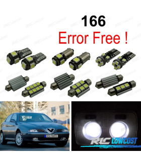 KIT COMPLETO 16 LAMPADAS LED INTERIOR PARA ALFA ROMEO 166 98-07
