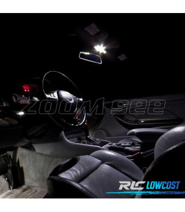 KIT COMPLETO 11 LAMPADAS LED INTERIOR PARA BMW E46 CONVERTIBLE 318CI 320CD 320CI 325CI 323Ci 330CI 330CD M3 00-07