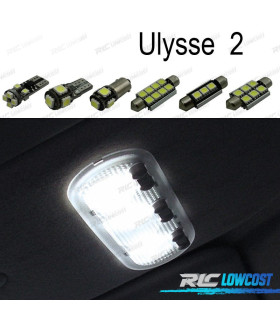 KIT COMPLETO 15 LAMPADAS LED INTERIOR PARA FIAT ULYSSE 2 MK2 179 03-11