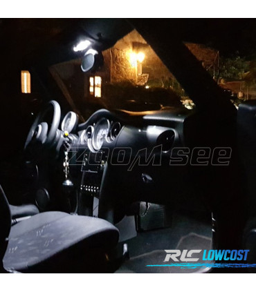KIT COMPLETO 12 LAMPADAS LED INTERIOR PARA MINI COOPER CABRIO CONVERTIBLE R52 04-07