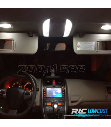 KIT COMPLETO 14 LAMPADAS LED INTERIOR PARA TOYOTA AURIS 07-12