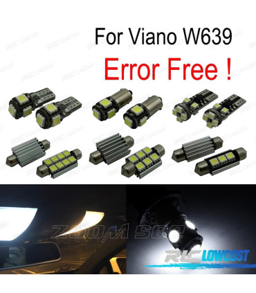 KIT COMPLETO 15 LAMPADAS LED INTERIOR PARA MERCEDES SPRINTER 906 W906 06-13