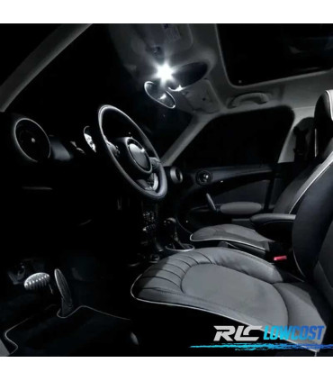 KIT 15 LAMPADAS LED INTERIOR PARA MINI COOPER S ALL4 JOHN COOPER WORKS COUNTRYMAN R60 11-13