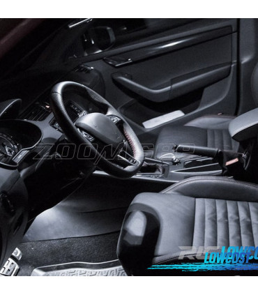 KIT COMPLETO 13 LAMPADAS LED INTERIOR PARA SKODA OCTAVIA 3 MK III RS COMBI 5E5 13-
