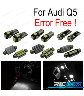 KIT COMPLETO 16 LAMPADAS LED INTERIOR PARA AUDI Q5 09-16
